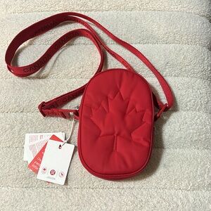 NWT Lululemon Team Canada 22 Future Legacy Crossbody Bag (Red)
